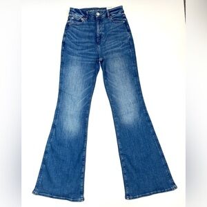 American Eagle Women’s Curvy Super Hi-Rise Flare Jeans Size- 25 ( New with Tags